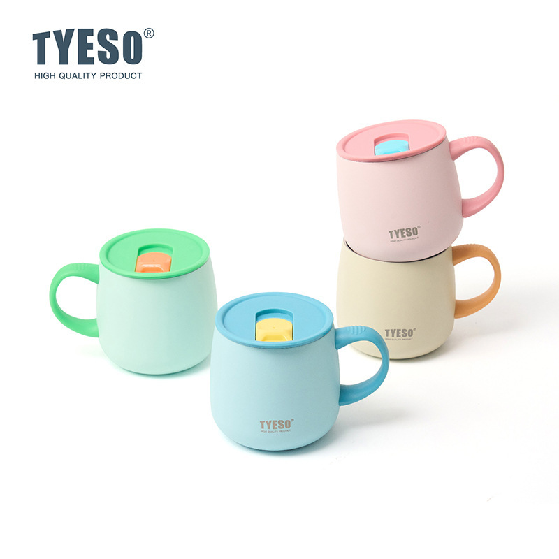 Tyeso Taishuo Stainless Steel Big Belly Mug Yuedong Dopamine Series Office Men's and Women's Coffee Thermos Cup