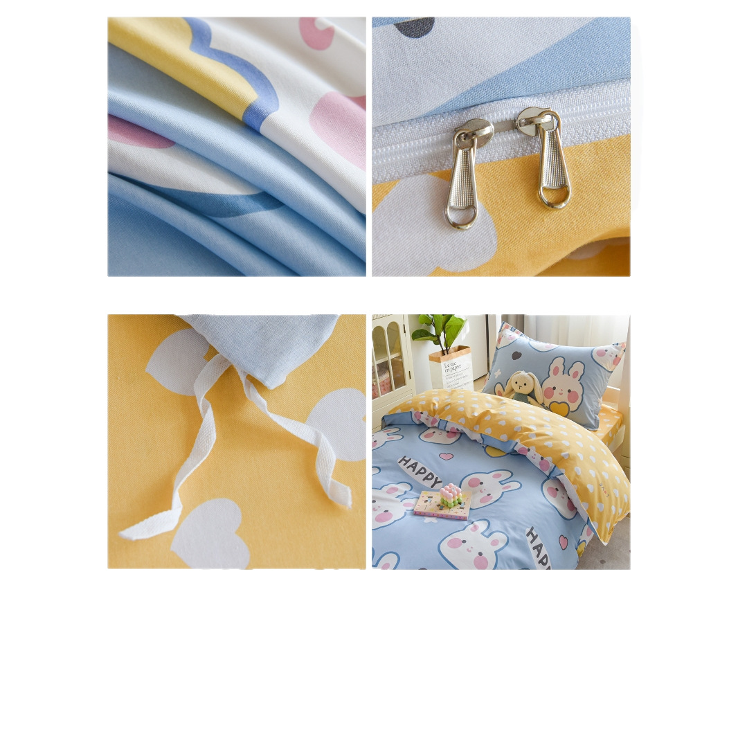 Juego de cama de dormitorio de estudiantes de tres piezas de algodón puro 100 sábanas individuales de algodón ropa de cama de cuatro piezas de cama de seis 0,9 metros