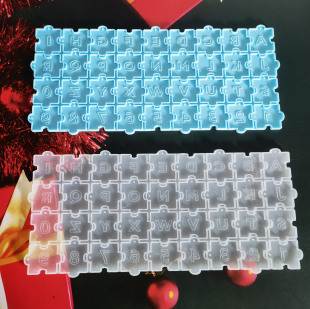 DIY alphanumeric spelling silicone mold alphanumeric earring mold