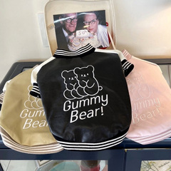 ペット野球服秋冬は犬の綿入れの服を厚くします。