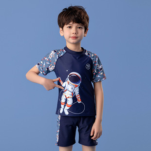 2025 New Children's Swimsuit Boys' Large, Small and Medium-sized Children's Split Swimsuit Quick-drying Hot Spring Swimsuit Swimsuit suit Trunks