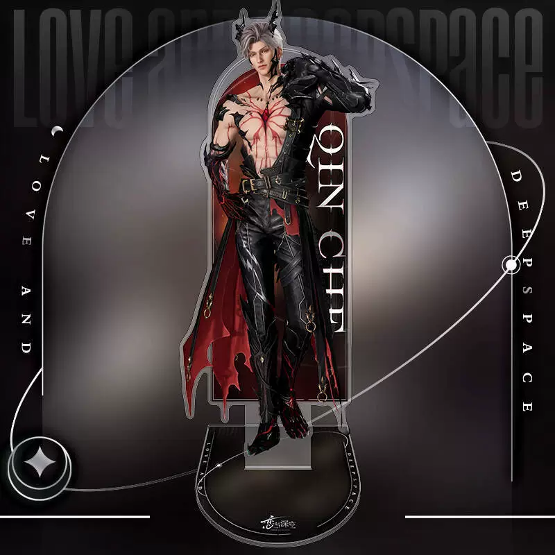 Акриловая подставка Love and Deep Space Qin Che, 16 см, карточный стенд