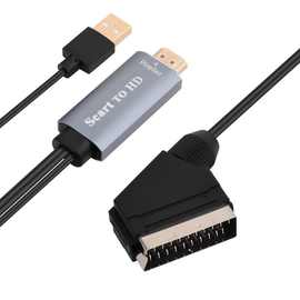 欧洲hdmi转scart新款hdmi TO scart 转接线HDMI公转SCART公