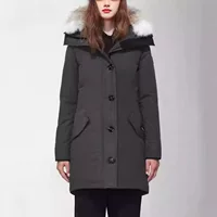 Женский пуховик-парка (PALM MOOSE), меховая отделка капюшона, длинный зимний coat, размер XS–XL