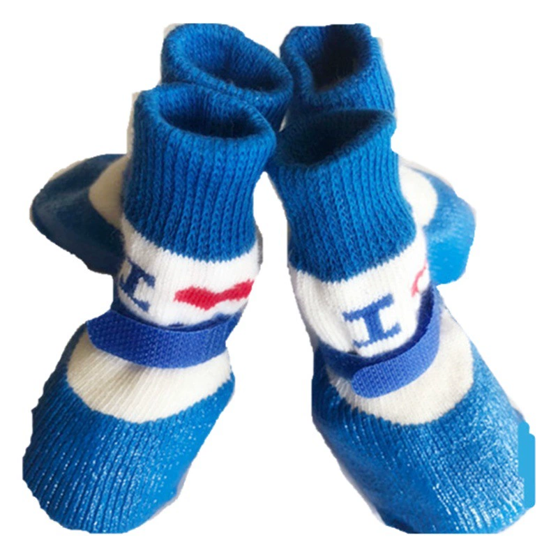 Домашние животные бесшумные хлопчатобумажные носки противоскользящие и противоскользящие собаки