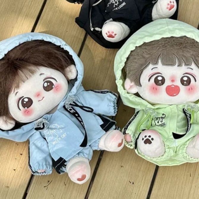 20cm Stylish Trendy Jacket 20cm Cotton Doll Non-Character-Specific Doll Clothes Full Set Replacement Outfit Cute Doll Clothes