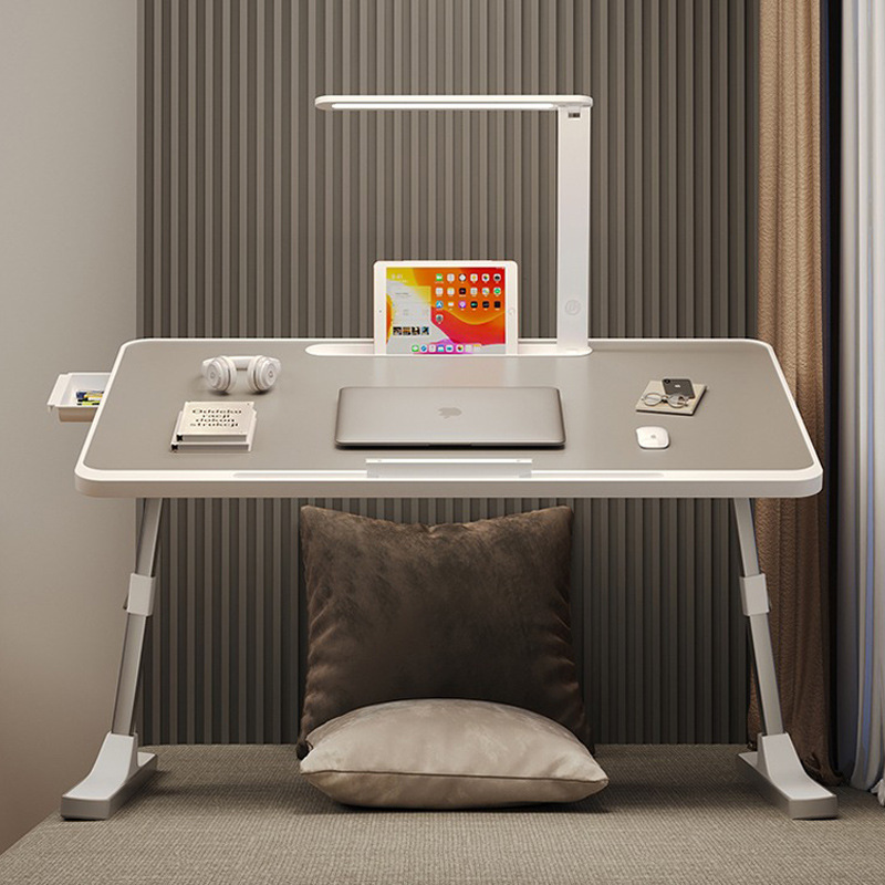 Simple Folding Bed Small Table Computer Desk Student Dormitory Study Table Home Bedroom Floating Window Lazy Desk