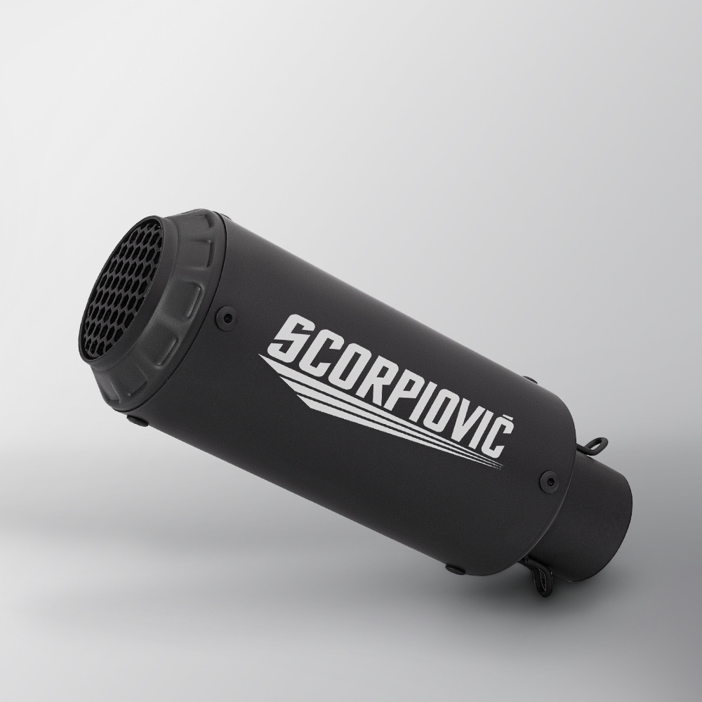 Motorcycle MT07 Z900 R3 MT09 modified exhaust pipe C28 small cylinder flower cover mesh tail section