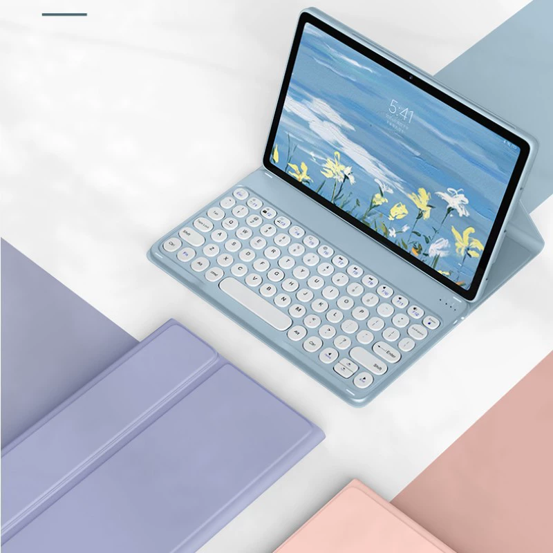 Чехол-клавиатура Bluetooth для RedmiPad SE11, кожаный чехол с клавиатурой для Xiaomi 6/7 Pro, круглая кнопка, для Redmi Pad2 2025