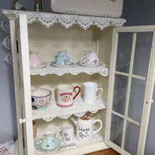 美式实木玻璃门壁柜复古做旧厨房墙上吊柜桌面杯碟收纳柜乡村家用