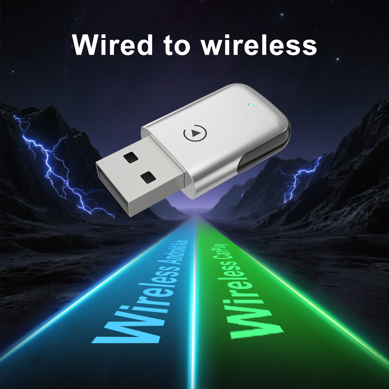 Cross-Border Carplay Box Wired to Wireless Box, Apple Android Auto Car-Machine Connectivity Box, Smart Adapter