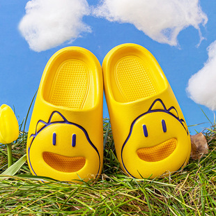 Happy Mary Dinosaur Slippers Children Indoor Silent Summer Baby Home Shoes Bathroom Cute Baotou Sandals and Slippers