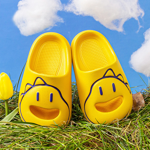 Happy Mary Dinosaur Slippers Children's Indoor Silent Summer Baby Home Shoes Bathroom Cute Baotou Sandals