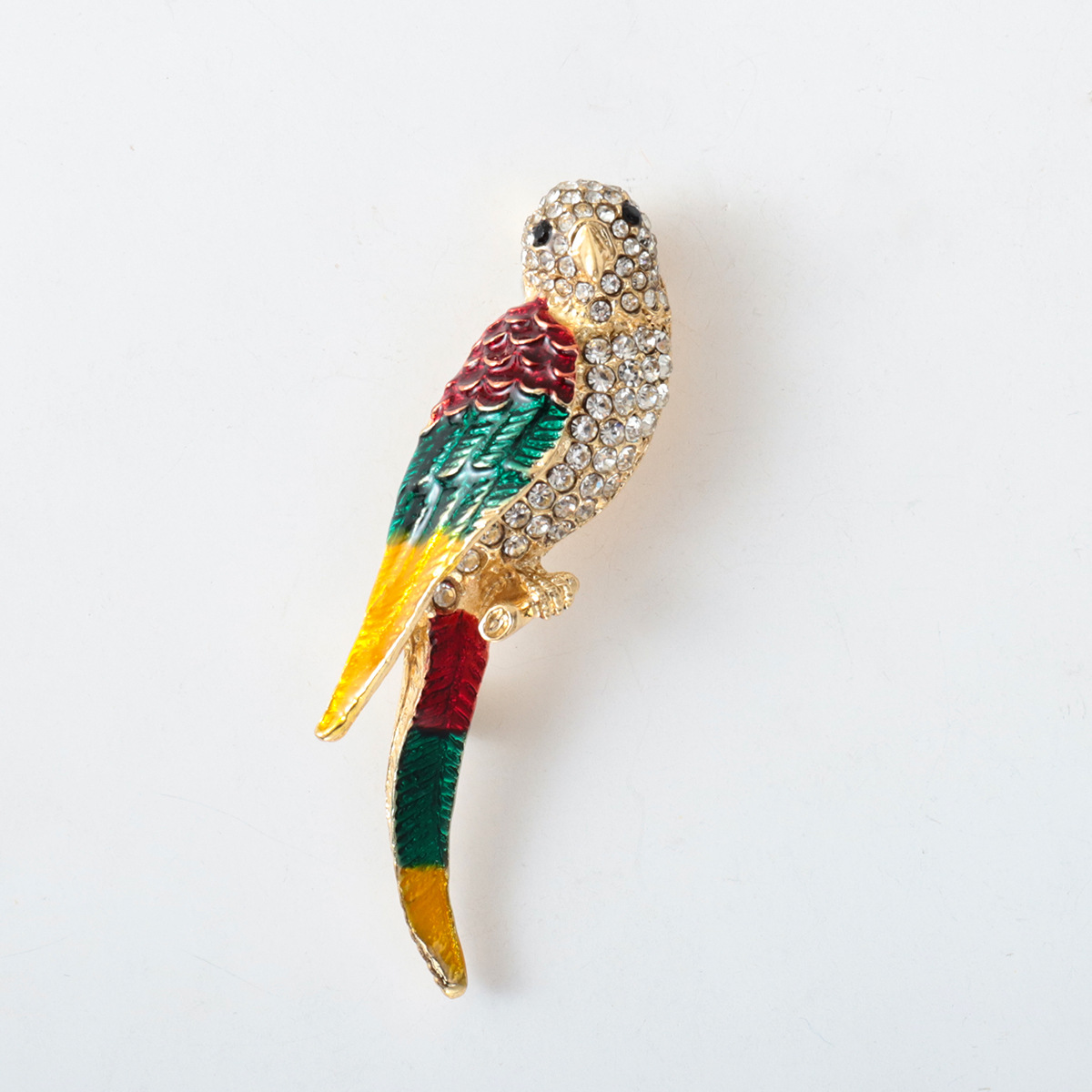 Cross-border European and American fashion personalized animal enamel brooch alloy rhinestone brooch three-dimensional pin badge accessory wholesale