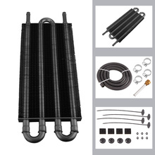 汽车改装通用配件空调管带式冷凝器变速箱散热器4排6排8排油冷器