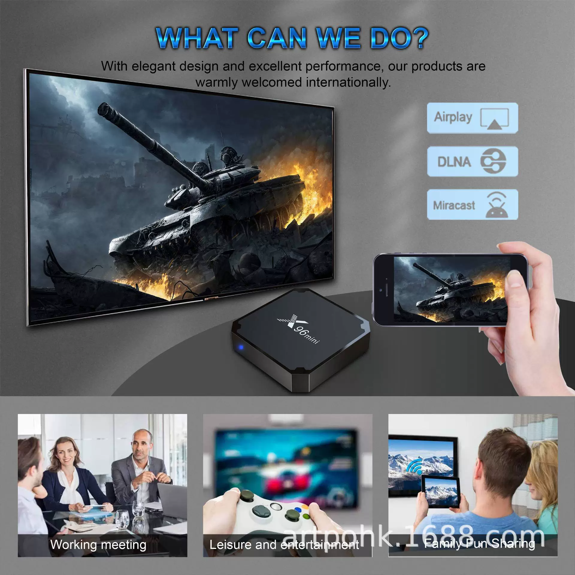 Cross-border foreign trade X96mini network set-top box H313 HD player 4K Android 10 network box TVBOX