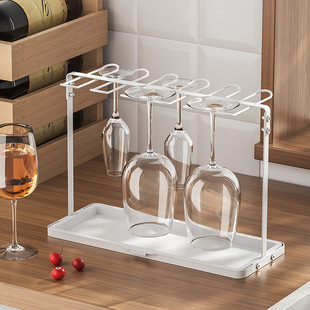Countertop Simple Stainless Steel Red Wine Glass Rack Upside down Creative Disassembly and Assembly Wrought Iron Floor-Standing Goblet Rack Wine Cabinet Display Rack