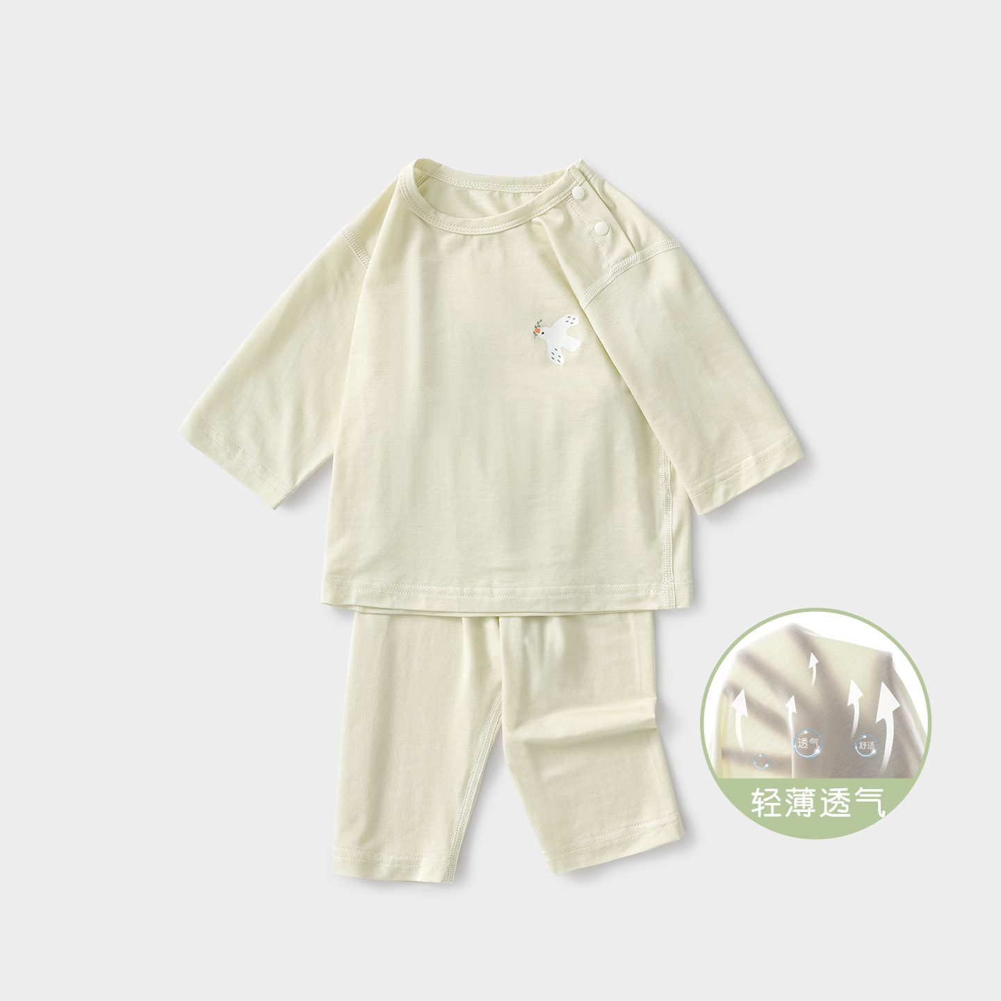 Trajes de bebé de verano para niños delgados pijamas de aire acondicionado de manga abierta para niños y niñas ropa de verano para bebés