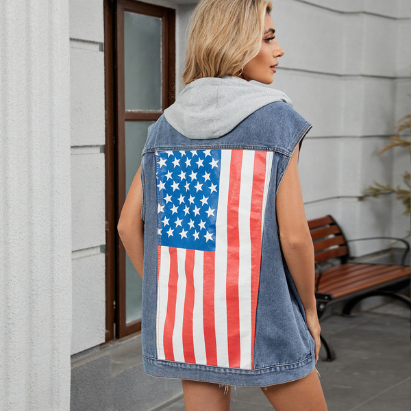 denim fashionable trend vest sleevless