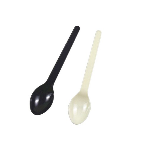 Disposable spoon wholesale transparent plastic spoon tableware independent packaging commercial pudding spoon ice cream dessert spoon