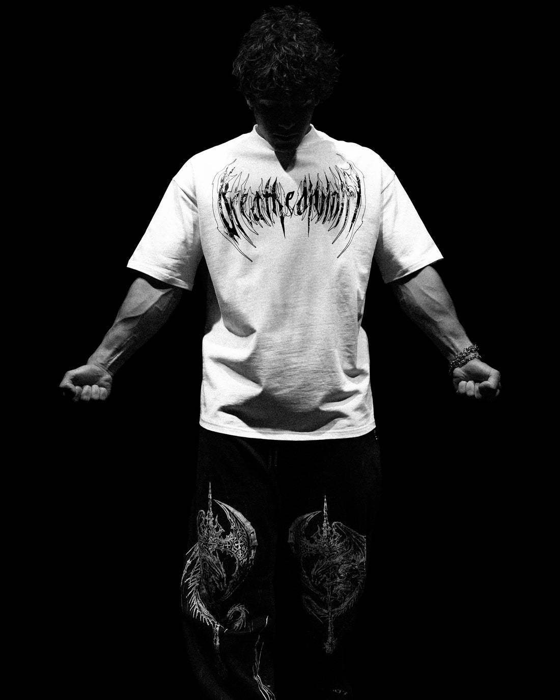 Breathedivinity American Street Fashion Brand Dark Style Loose Fit Plus Size 3D Printed Men's Short-sleeve T-shirt 008_viptrois.com