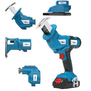 Saber Saw Lithium Electric Saw Household Small Handheld Converting Head Rechargeable Reciprocating Saw Multifunctional Electric Logging Saw