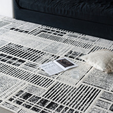 威尔顿机织家用客厅地毯防水可擦免洗轻奢高级感沙发卧室床边垫