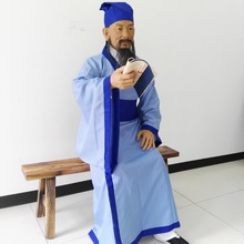 定制旅游区蜡像硅胶工艺品泥塑泥人创意摆件人像雕塑摆件明星蜡像