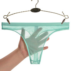 Junye men's underwear ultra-thin mesh transparent bagless thong soft breathable sexy unisex underwear