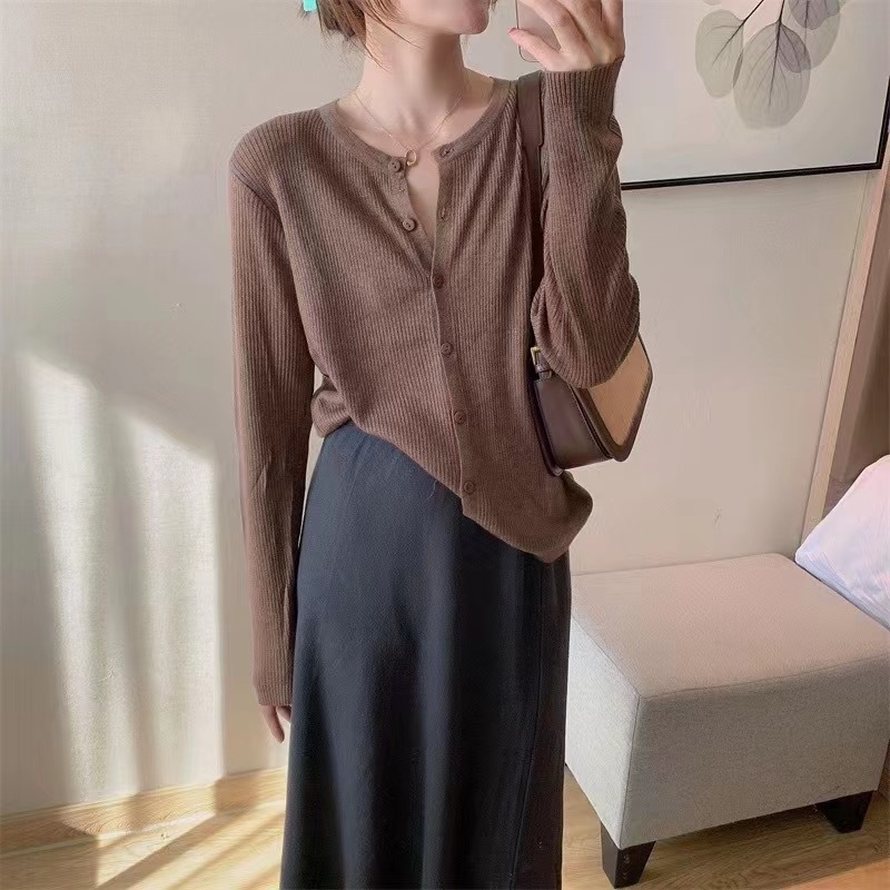 C4273 570K ÁO LEN NỮ DANTYHO ÁO LEN DÁNG DỘNG MÙA XUÂN THU ĐÔNG THỜI TRANG NỮ G01 SẢN PHẨM MỚI