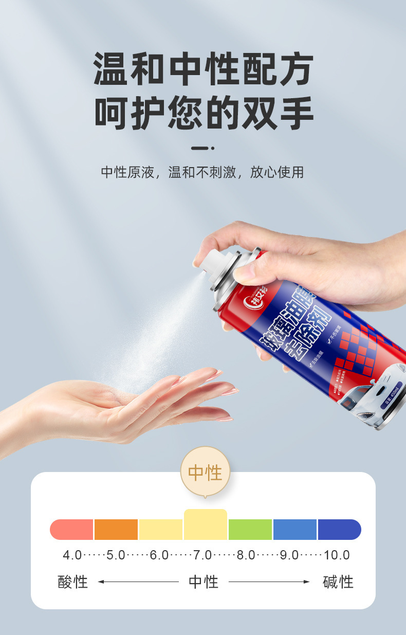 Yiaishan Car Windshield Oil Film Remover Heavy-Duty Oil Film Cleaning Agent Powerful Oil Stain Cleaner