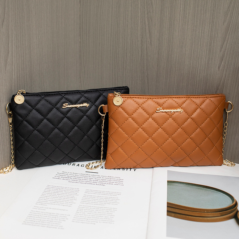 2024 nueva moda S sobre bolso de moda simple bolso de hombro bolso de cadena de diamante sólido bolso