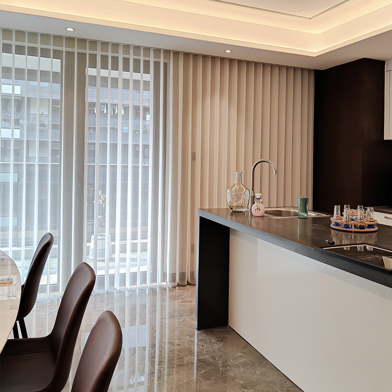 Electric intelligent dream curtain vertical blinds vertical blinds living room balcony shading manual dream curtain factory wholesale