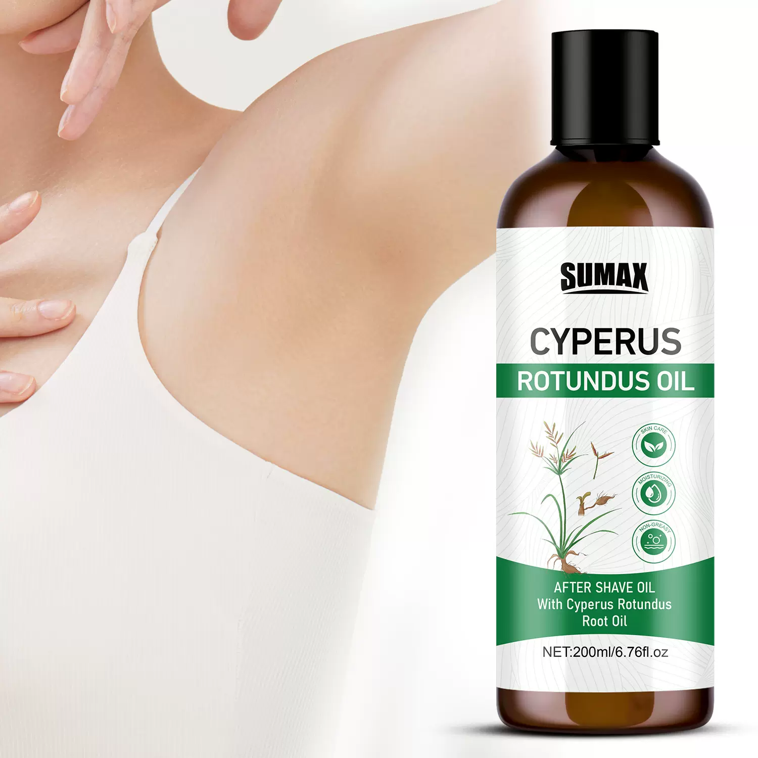 跨境SUMAX脱毛护理精油 植物精油身体护理温和嫩滑肌肤温和脱毛