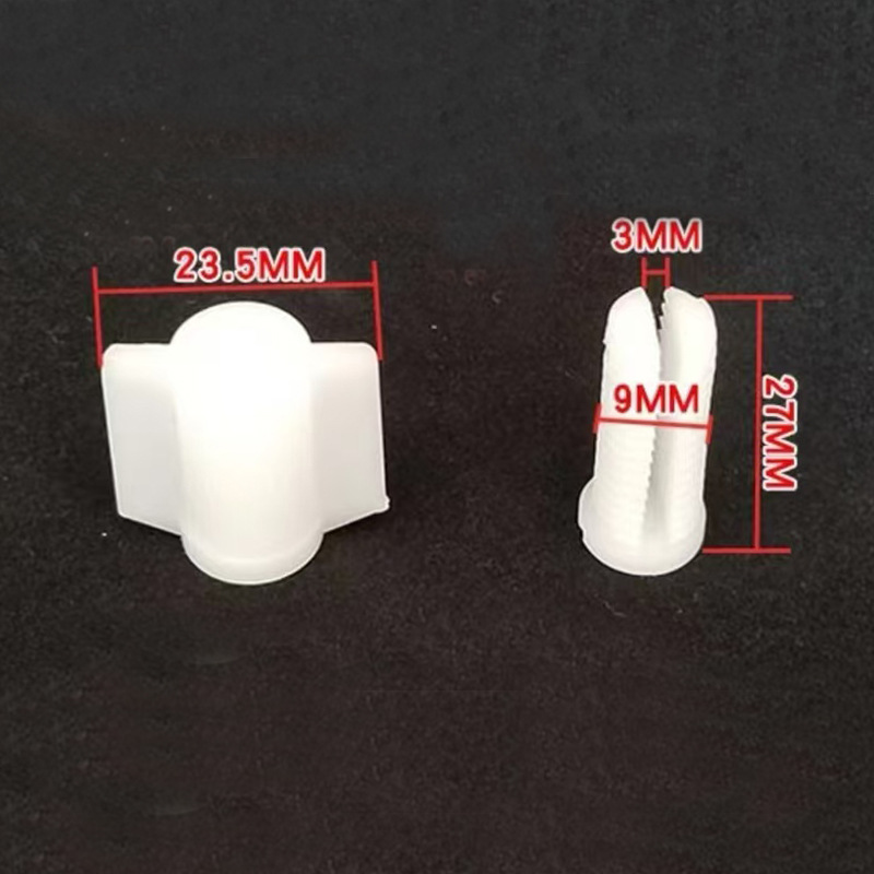 Ventana de ventilación de plástico de tornillo de pollo jaula deflector tornillo a través del deflector tornillo de línea de agua placa de ajuste para la cría