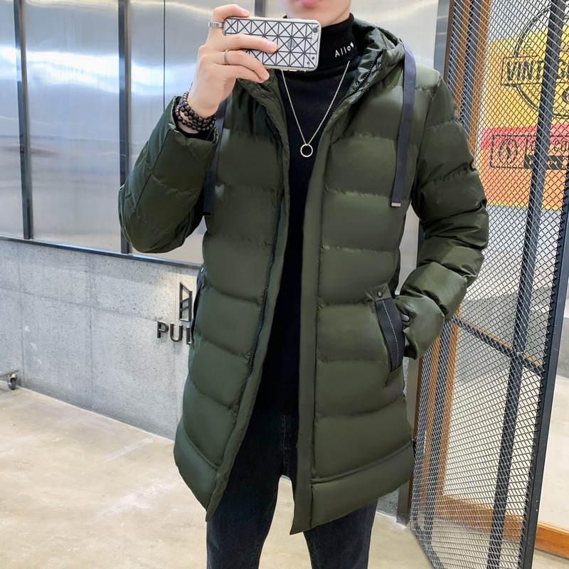 M - 7XL chaqueta de plumón extra grande ropa de hombre invierno invierno chaqueta caliente larga ropa de algodón casual de moda para hombres