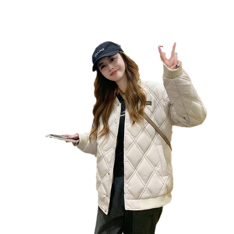 Nuevo invierno plumón de algodón mujer corto casual suelto chaqueta de algodón coreano de moda chaqueta de algodón caliente image 6