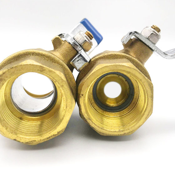 Emeko brass threaded 2266 ball valve DN20 manual two-piece threaded ball valve 4 points 20 switch valve