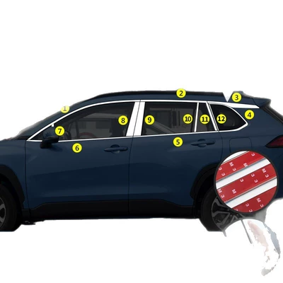 Şüşə kənarı xromları/moldingləri: Window Trim Strips, Corolla