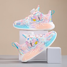 H 35497 Cartoon mesh breathable girls shoes ��ͨ����Ůͯ�˶�