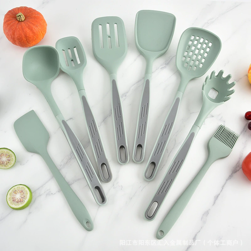 Silicone kitchenware, set, knife, storage system, new collection, 17 pieces