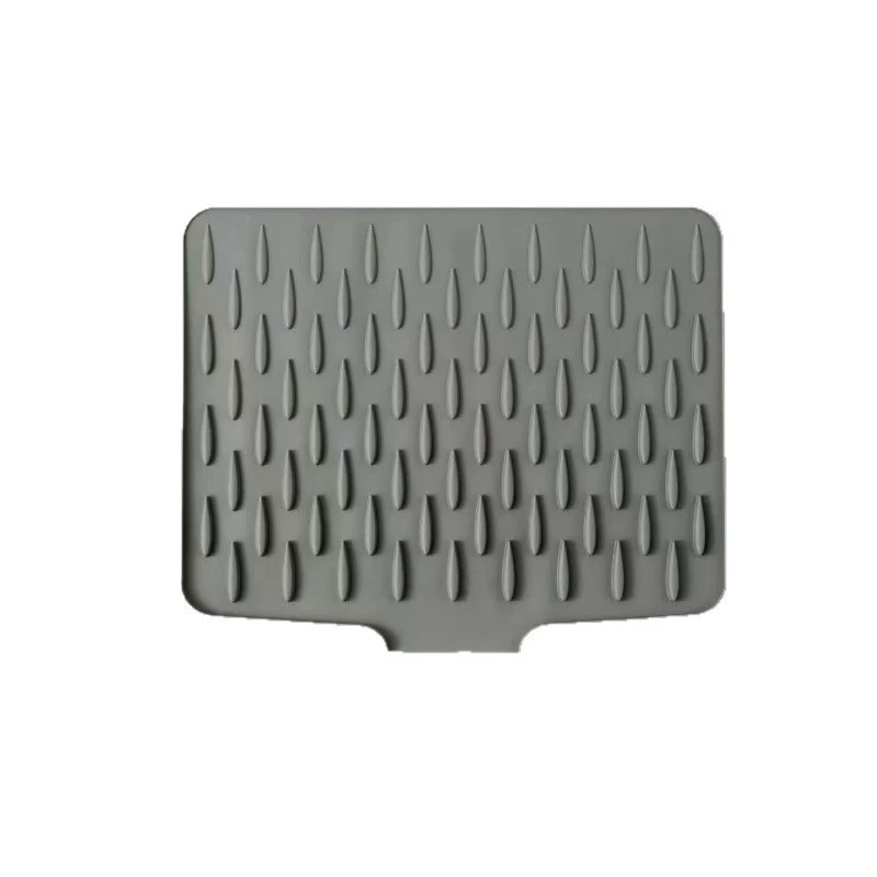 Round silicone tableware fruit drying water filter insulation pad drying pad kitchen sink drain pad slope drain pad
