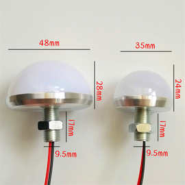 镜子灯5V双色三色灯板镜前灯12V调光开关球泡灯好莱坞化妆镜灯