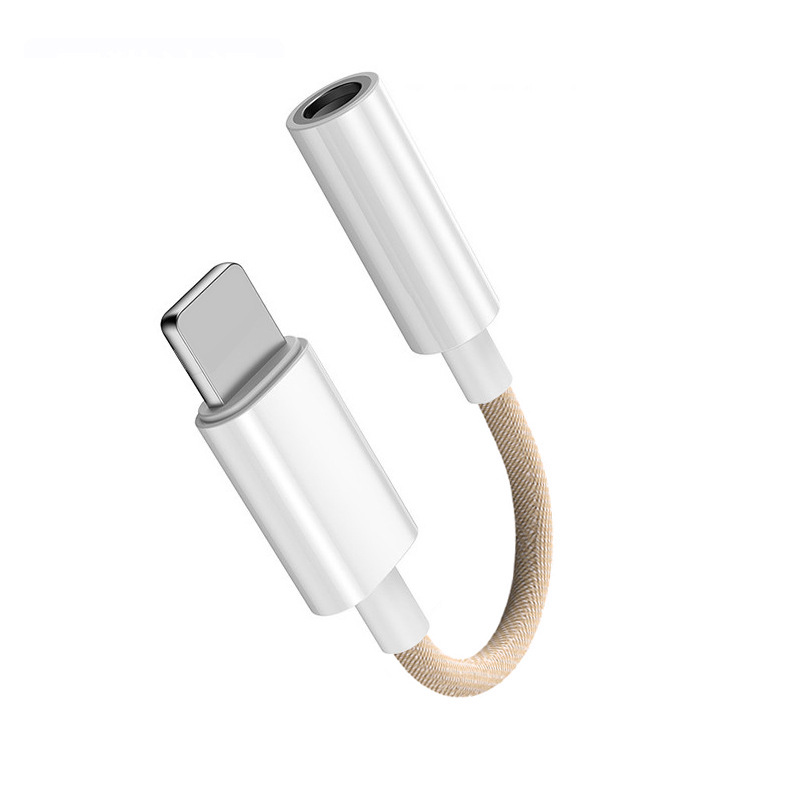 Aplicable a Apple adaptador de audio 3,5mm adaptador de auriculares iphone7 soporte de cable de audio ios13 versión