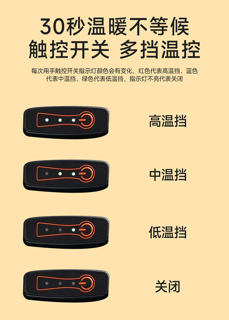 Winter Car Seat Cushion Single-Piece Driver's Seat Heated and Warm Car Seat Cushion In-Car Square Cushion Cross-Border Manufacturer Dropshipping