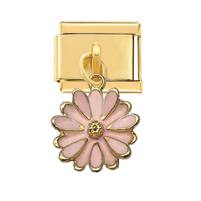 3733--Golden hanging pink lotus
