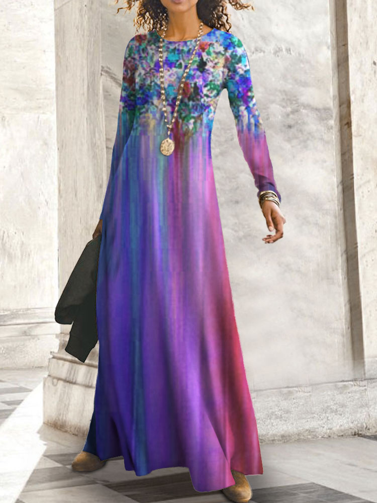 retro long skirt