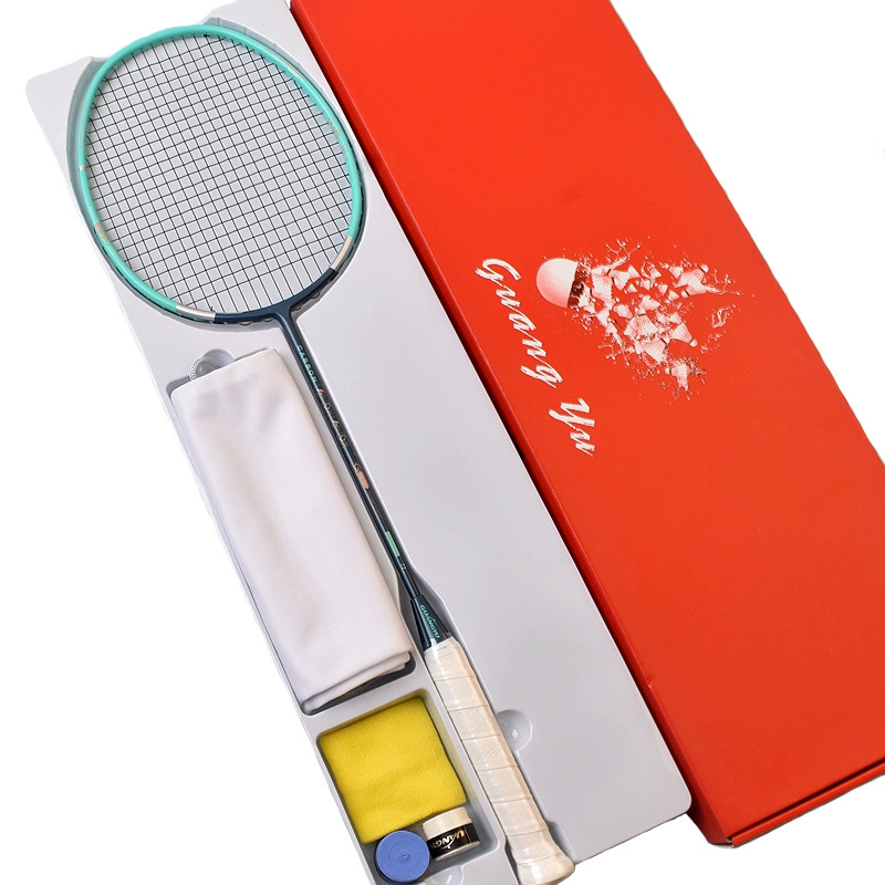 Трансграничная горячая продажа GY легкая 6U полностью карбоновая ракетка для бадминтона для взрослых 72 г тренировочная ракетка специальная ракетка для бадминтона одинарная ракетка