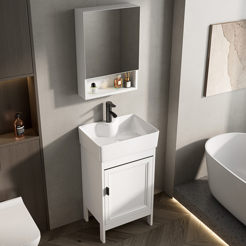 lavabo tipo piso tipo pequeño tipo de hogar lavabo transfronterizo gabinete combinación de lavabo pequeño tamaño lavabo largo estrecho