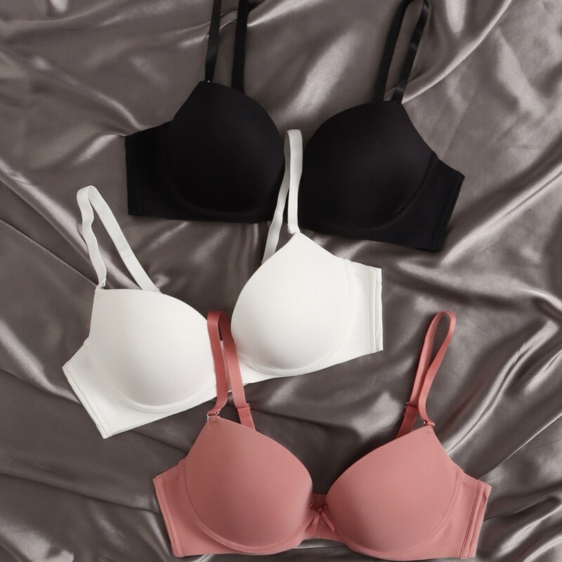 Cross-Border Foreign Trade Sexy Seamless Glossy Solid Color Underwire Bra for Women, Adjustable Breast-Shaping and Side Breast Gathering Bra Cross-Border Foreign Trade Sexy Seamless Glossy Solid Color Underwire Bra for Women, Adjustable Breast-Shaping and Side Breast Gathering Bra